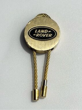 Vintage Land Rover Cable Keychain Gold Tone Land Rover South Hampton NY